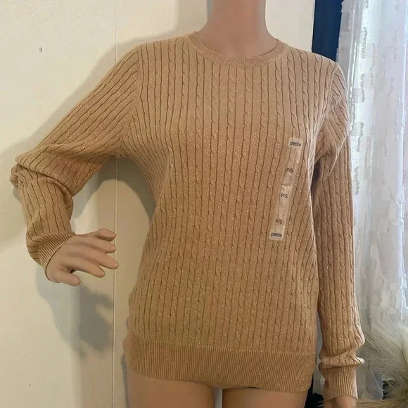 Kim Rogers perfectly soft Sweaters size ps tan-gold - Picture 8 of 11